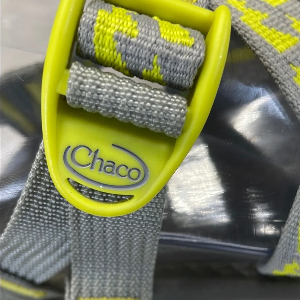Chaco Gray and Yellow Sport Sandals for Active‎ Adventures